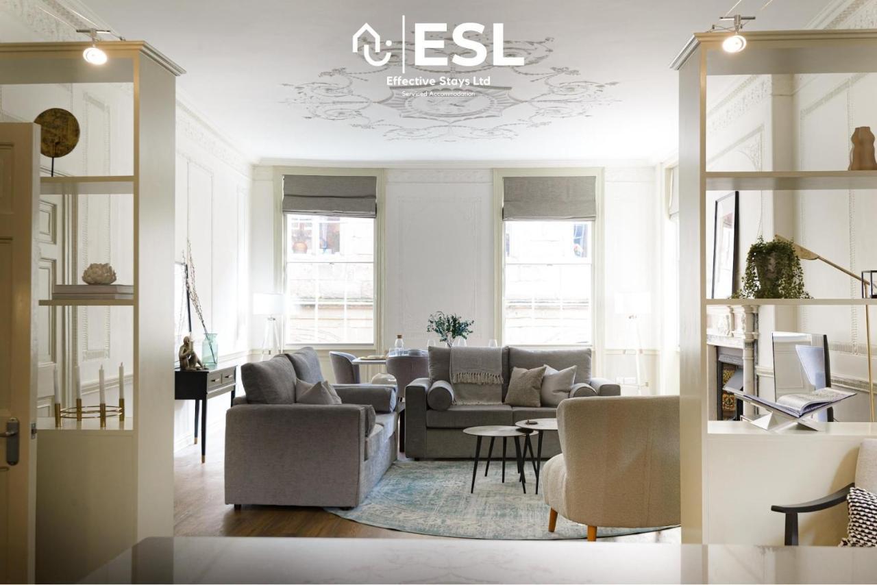 Most Central Luxury Grade 2 Listed Apartment Overlooking Shrewsbury Square - Free Parking Exterior foto