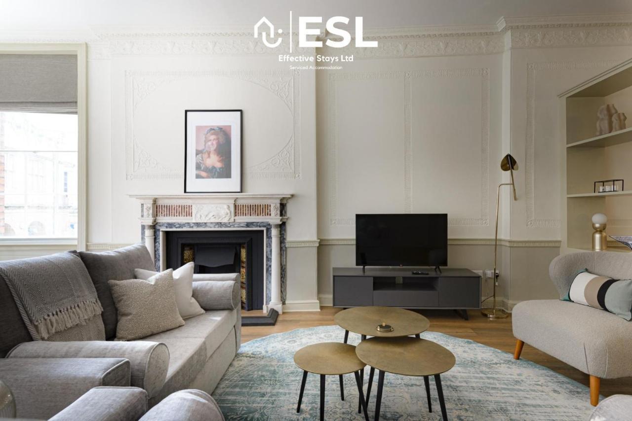 Most Central Luxury Grade 2 Listed Apartment Overlooking Shrewsbury Square - Free Parking Exterior foto